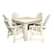 Highwood Usa Hamilton 5pc Square Outdoor Patio Furniture Dining Set AD-DNA44-WAE - alternate 1
